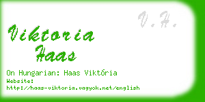 viktoria haas business card